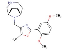 (1S*,6R*)-9-{[2-(2,5-dimethoxyphenyl)-5-methyl-1,3-oxazol-4-yl]methyl}-3,9-diazabicyclo[4.2.1]nonane