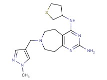 7-[(1-methyl-1H-pyrazol-4-yl)methyl]-N~4~-(tetrahydro-3-thienyl)-6,7,8,9-tetrahydro-5H-pyrimido[4,5-d]azepine-2,4-diamine