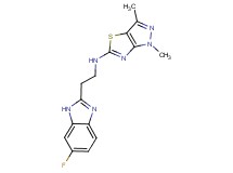 N-[2-(6-fluoro-1H-benzimidazol-2-yl)ethyl]-1,3-dimethyl-1H-pyrazolo[3,4-d][1,3]thiazol-5-amine