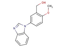 [5-(1H-benzimidazol-1-yl)-2-methoxyphenyl]methanol