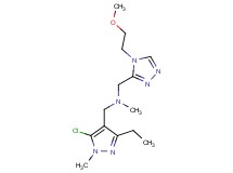 1-(5-chloro-3-ethyl-1-methyl-1H-pyrazol-4-yl)-N-{[4-(2-methoxyethyl)-4H-1,2,4-triazol-3-yl]methyl}-N-methylmethanamine
