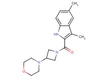 3,5-dimethyl-2-{[3-(4-morpholinyl)-1-azetidinyl]carbonyl}-1H-indole