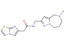 2-imidazo[2,1-b][1,3]thiazol-6-yl-N-(5,6,7,8-tetrahydro-4H-pyrazolo[1,5-a][1,4]diazepin-2-ylmethyl)acetamide