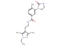 N-[2-(1-ethyl-3,5-dimethyl-1H-pyrazol-4-yl)ethyl]-4-methyl-3-(2-oxo-1-imidazolidinyl)benzamide