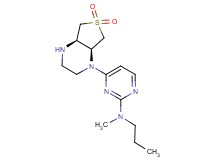 4-[(4aR*,7aS*)-6,6-dioxidohexahydrothieno[3,4-b]pyrazin-1(2H)-yl]-N-methyl-N-propylpyrimidin-2-amine