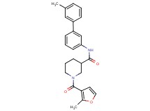 N-(3'-methyl-3-biphenylyl)-1-(2-methyl-3-furoyl)-3-piperidinecarboxamide