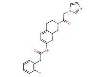 2-(2-fluorophenyl)-N-[2-(1H-imidazol-1-ylacetyl)-1,2,3,4-tetrahydroisoquinolin-7-yl]acetamide