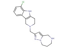 6-chloro-2-(5,6,7,8-tetrahydro-4H-pyrazolo[1,5-a][1,4]diazepin-2-ylmethyl)-2,3,4,5-tetrahydro-1H-pyrido[4,3-b]indole
