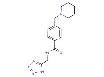 4-(1-piperidinylmethyl)-N-(1H-tetrazol-5-ylmethyl)benzamide