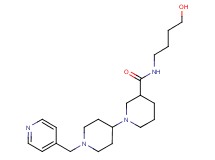 N-(4-hydroxybutyl)-1'-(pyridin-4-ylmethyl)-1,4'-bipiperidine-3-carboxamide