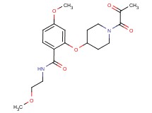 4-methoxy-N-(2-methoxyethyl)-2-[(1-pyruvoylpiperidin-4-yl)oxy]benzamide