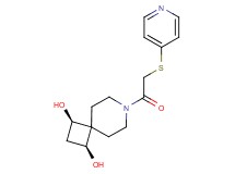 (1R*,3S*)-7-[(pyridin-4-ylthio)acetyl]-7-azaspiro[3.5]nonane-1,3-diol