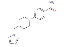 6-[4-(1H-imidazol-1-ylmethyl)-1-piperidinyl]nicotinamide