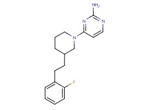 4-{3-[2-(2-fluorophenyl)ethyl]-1-piperidinyl}-2-pyrimidinamine