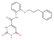 2,6-dioxo-N-[2-(3-phenylpropoxy)phenyl]-1,2,3,6-tetrahydropyrimidine-4-carboxamide