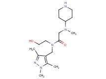 N~1~-(2-hydroxyethyl)-N~2~-methyl-N~2~-piperidin-4-yl-N~1~-[(1,3,5-trimethyl-1H-pyrazol-4-yl)methyl]glycinamide
