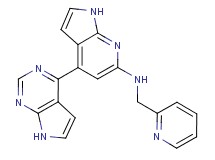 N-(pyridin-2-ylmethyl)-4-(7H-pyrrolo[2,3-d]pyrimidin-4-yl)-1H-pyrrolo[2,3-b]pyridin-6-amine