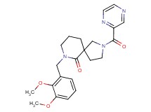 7-(2,3-dimethoxybenzyl)-2-(2-pyrazinylcarbonyl)-2,7-diazaspiro[4.5]decan-6-one