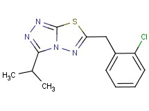 6-(2-chlorobenzyl)-3-isopropyl[1,2,4]triazolo[3,4-b][1,3,4]thiadiazole