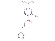 2-(dimethylamino)-4-methyl-N-[2-(1H-pyrrol-1-yl)ethyl]-5-pyrimidinecarboxamide