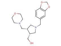 [(3R*,4S*)-1-(1,3-benzodioxol-5-ylmethyl)-4-(morpholin-4-ylmethyl)pyrrolidin-3-yl]methanol