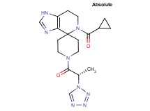 5-(cyclopropylcarbonyl)-1'-[(2S)-2-(1H-tetrazol-1-yl)propanoyl]-1,5,6,7-tetrahydrospiro[imidazo[4,5-c]pyridine-4,4'-piperidine]