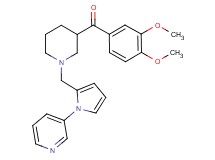 (3,4-dimethoxyphenyl)(1-{[1-(3-pyridinyl)-1H-pyrrol-2-yl]methyl}-3-piperidinyl)methanone