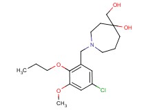 1-(5-chloro-3-methoxy-2-propoxybenzyl)-4-(hydroxymethyl)azepan-4-ol