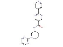 2-(4-pyridinyl)-N-[1-(2-pyrimidinyl)-3-piperidinyl]-5-pyrimidinecarboxamide