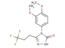 4-(3,4-dimethoxyphenyl)-5-(3,3,3-trifluoropropyl)-2,4-dihydro-3H-1,2,4-triazol-3-one