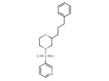 2-(3-phenylpropyl)-4-(3-pyridinylsulfonyl)morpholine