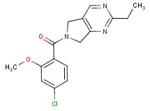 6-(4-chloro-2-methoxybenzoyl)-2-ethyl-6,7-dihydro-5H-pyrrolo[3,4-d]pyrimidine