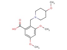 3,5-dimethoxy-2-[(4-methoxypiperidin-1-yl)methyl]benzoic acid
