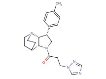 (3R*,3aR*,7aR*)-3-(4-methylphenyl)-1-[3-(1H-1,2,4-triazol-1-yl)propanoyl]octahydro-4,7-ethanopyrrolo[3,2-b]pyridine