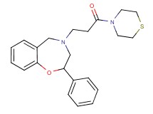 4-[3-oxo-3-(4-thiomorpholinyl)propyl]-2-phenyl-2,3,4,5-tetrahydro-1,4-benzoxazepine