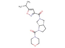 (3aS,6aS)-5-[(5-isopropylisoxazol-3-yl)carbonyl]-1-(morpholin-4-ylcarbonyl)octahydropyrrolo[3,4-b]pyrrole
