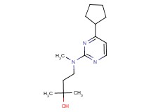 4-[(4-cyclopentylpyrimidin-2-yl)(methyl)amino]-2-methylbutan-2-ol