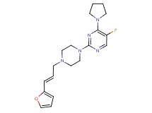 5-fluoro-2-{4-[(2E)-3-(2-furyl)prop-2-en-1-yl]piperazin-1-yl}-4-pyrrolidin-1-ylpyrimidine