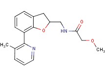 2-methoxy-N-{[7-(3-methyl-2-pyridinyl)-2,3-dihydro-1-benzofuran-2-yl]methyl}acetamide