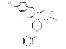 1-isobutyl-3-(4-methoxybenzyl)-8-(2-pyridinylmethyl)-1,3,8-triazaspiro[4.5]decane-2,4-dione