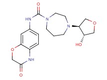 4-[(3S*,4R*)-4-hydroxytetrahydrofuran-3-yl]-N-(3-oxo-3,4-dihydro-2H-1,4-benzoxazin-7-yl)-1,4-diazepane-1-carboxamide