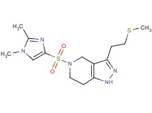 5-[(1,2-dimethyl-1H-imidazol-4-yl)sulfonyl]-3-[2-(methylthio)ethyl]-4,5,6,7-tetrahydro-1H-pyrazolo[4,3-c]pyridine