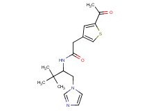2-(5-acetyl-3-thienyl)-N-[1-(1H-imidazol-1-ylmethyl)-2,2-dimethylpropyl]acetamide