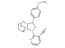 2-[(3R*,3aR*,7aR*)-3-(4-methoxyphenyl)hexahydro-4,7-ethanopyrrolo[3,2-b]pyridin-1(2H)-yl]nicotinonitrile