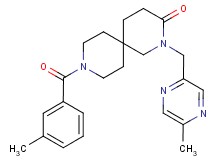 9-(3-methylbenzoyl)-2-[(5-methylpyrazin-2-yl)methyl]-2,9-diazaspiro[5.5]undecan-3-one