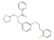 N-{3-[2-(2-fluorophenyl)ethoxy]benzyl}-N-(tetrahydro-2-furanylmethyl)-2-pyridinecarboxamide