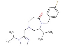 4-(4-fluorobenzyl)-3-isopropyl-1-[(1-isopropyl-1H-imidazol-2-yl)methyl]-1,4-diazepan-5-one