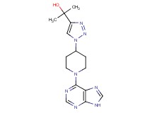 2-{1-[1-(9H-purin-6-yl)piperidin-4-yl]-1H-1,2,3-triazol-4-yl}propan-2-ol