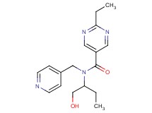 2-ethyl-N-[1-(hydroxymethyl)propyl]-N-(pyridin-4-ylmethyl)pyrimidine-5-carboxamide