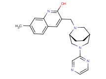 7-methyl-3-{[rel-(1R,5R)-3-(2-pyrazinyl)-3,6-diazabicyclo[3.2.2]non-6-yl]methyl}-2-quinolinol